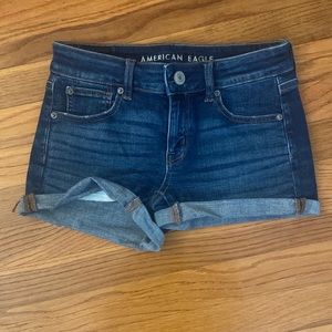 american eagle jean super stretch shorts